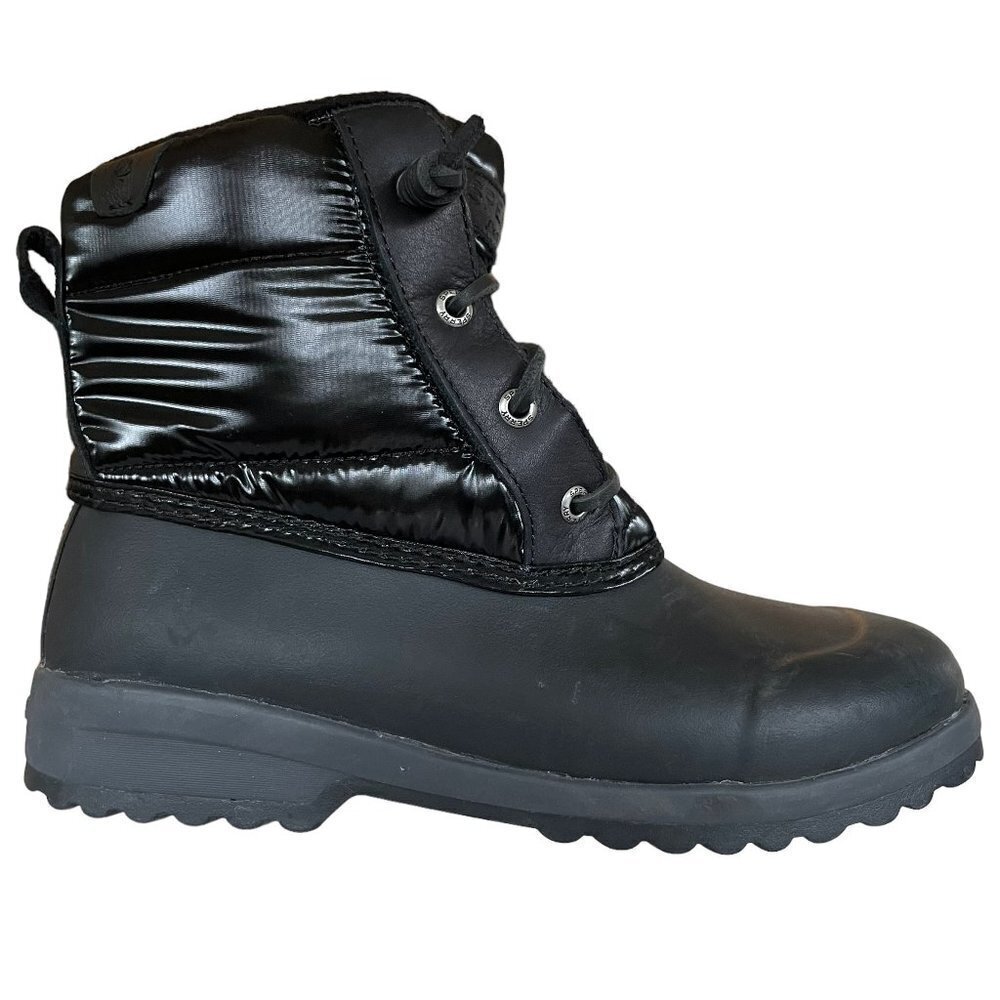 Sperry Maritime Repel Boots Womens 7 Black Nylon Insulated Thinsulate STS86687